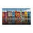 Chic Non Woven Soft Type Printed Rug with Intricate Floral Design in Rich Blue and Gold Tones Ideal for Living Room Bedroom or Study Room Decor-114330450