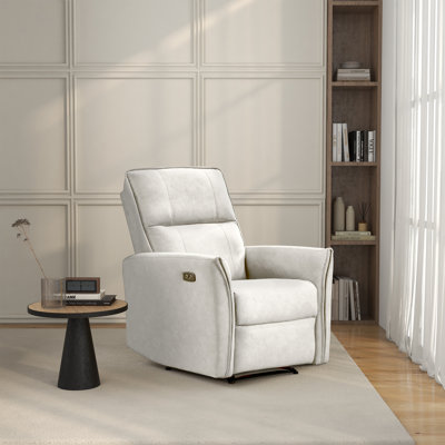 Andee Microsuede Fabric Electric Power Recliner Chair