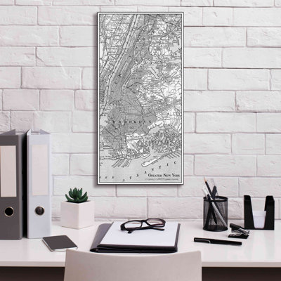 17 Stories «Tinted Map Of New York» par Vision Studio, art mural en verre acrylique