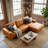 Coamhan 104" Genuine Leather Square Arm Sectional Sofa with Right Chaise-1180385881-1202561577