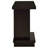 Cappuccino Engineered Wood Pedestal Console Table