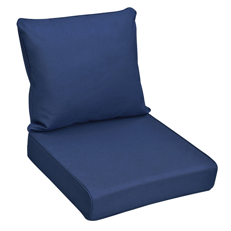 Premium Outdoor Patio Single Chair Cushion, Water-Resistant 28D High-Density Sponge Replacement Cushion For Patio Furniture