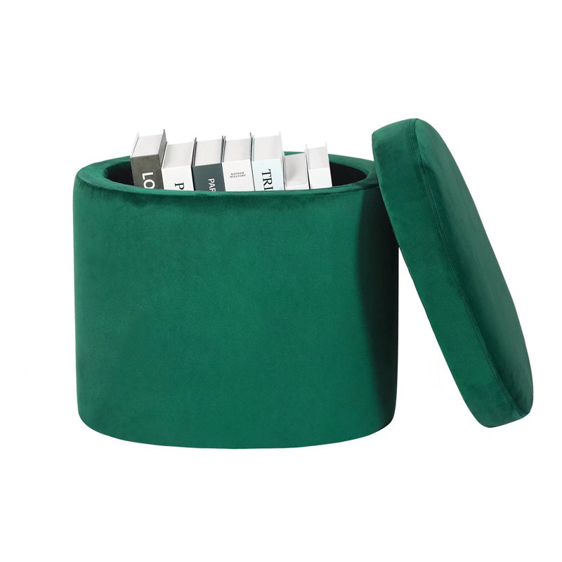 Repose-pieds 17,7 po, Velours vert