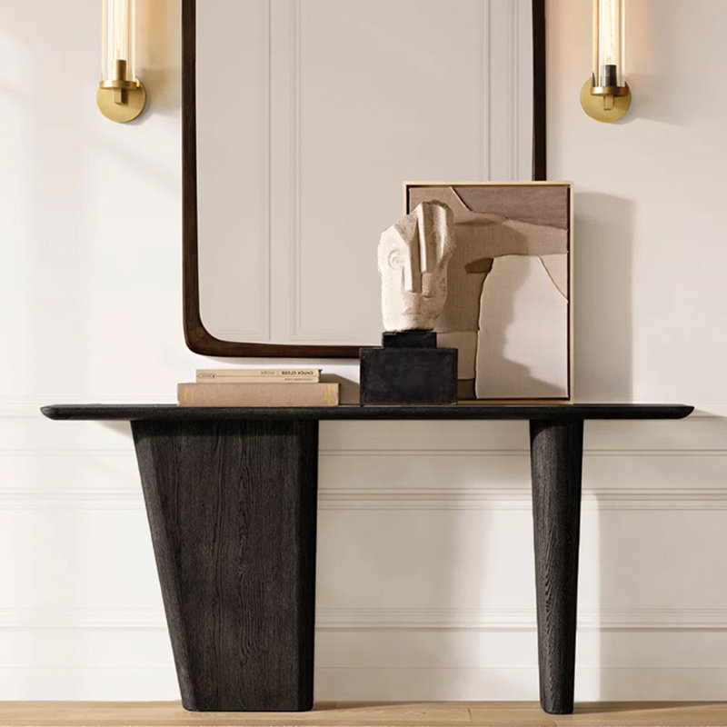 Console américaine simple de style rétro, Noir
