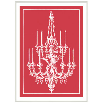 «Pop Chandelier», reproduction d'impression encadrée
