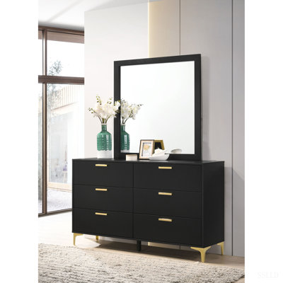 Commode 6 tiroirs avec miroir James