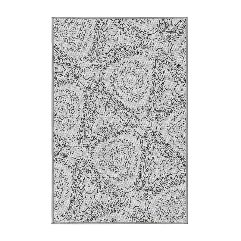 Abstract Indoor Rug, Rectangle 6' x 9'