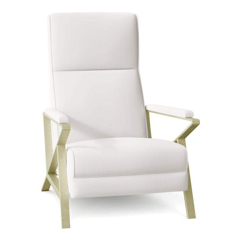 Infinity 28.25" Wide Manual Standard Recliner, Brushed Brass, Perigold On The Lamb White Sands
