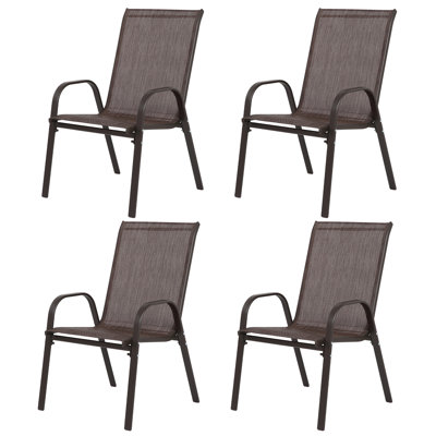 Stylish 4 Piece Brown Patio Chairs: Comfort For Outdoor Adventures