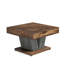 Table basse carrée 31,5 po - Table de chevet moderne en bois rustique pour le salon avec base entrecroisée (table incluse seulement)