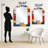 Geometric Abstraction Composition II - Geometric Irregular Shape Unique Mirror, Modern Asymmetrical Large Wall Mirror, Printed Metal Art-1375639901