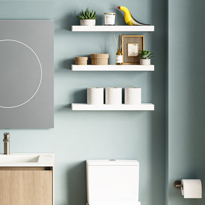 Sydney, tablettes flottantes murales en bois 24 pouces Sydney