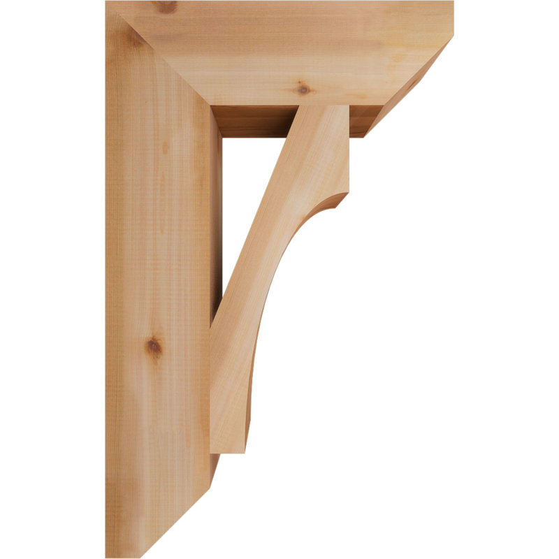 Support en bois Westlake, Cèdre rouge, H 32 po x l 5,5 po x P 20 po