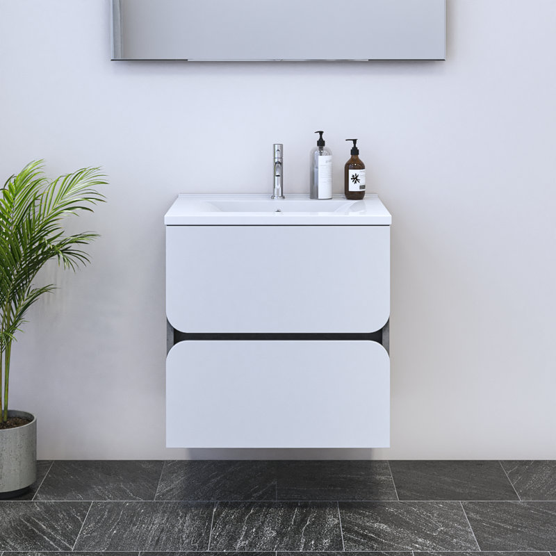 Meuble-lavabo simple 23,6 po avec dessus Kaydin