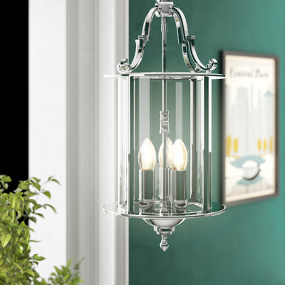 Soissons 3 - Light Chrome Lantern Pendant