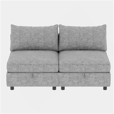 Modular Sectional Sofa, Convertible Sofa Seat With Storage, Sleeper Sectional Sofa Set, Fabric Flexible Modular Combinations for Living Room