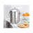 iDesign Brushed Stainless Steel 1.3-gal. Kitchen Countertop Compost Bin with Charcoal Filters