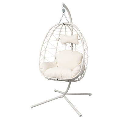 Comfort Hammocks Hanging, Pe Rattan Metal Modern Chair For Home Patio
