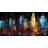 Colorful Abstract Cityscape Canvas | Blue Contemporary Decor