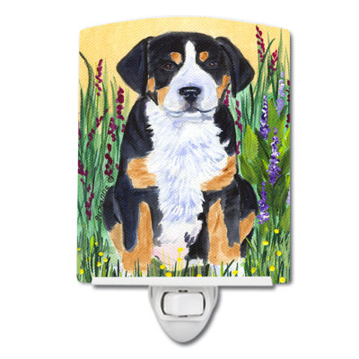 Greater Swiss Mountain Dog Ceramic Night Light