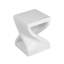 Table d'appoint moderne à base torsadée MGO Terrazzo