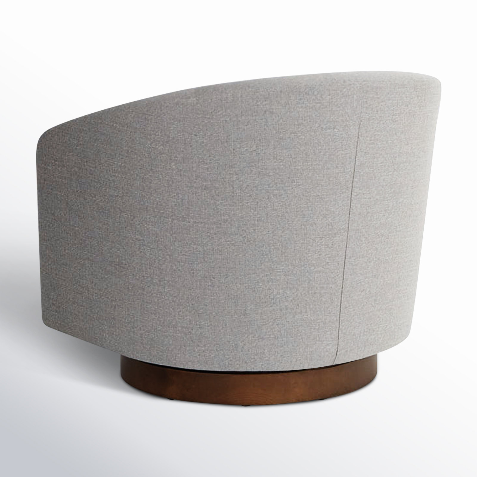 Bennett Upholstered Swivel Barrel Chair, Fredrickson Marble Basketweave
