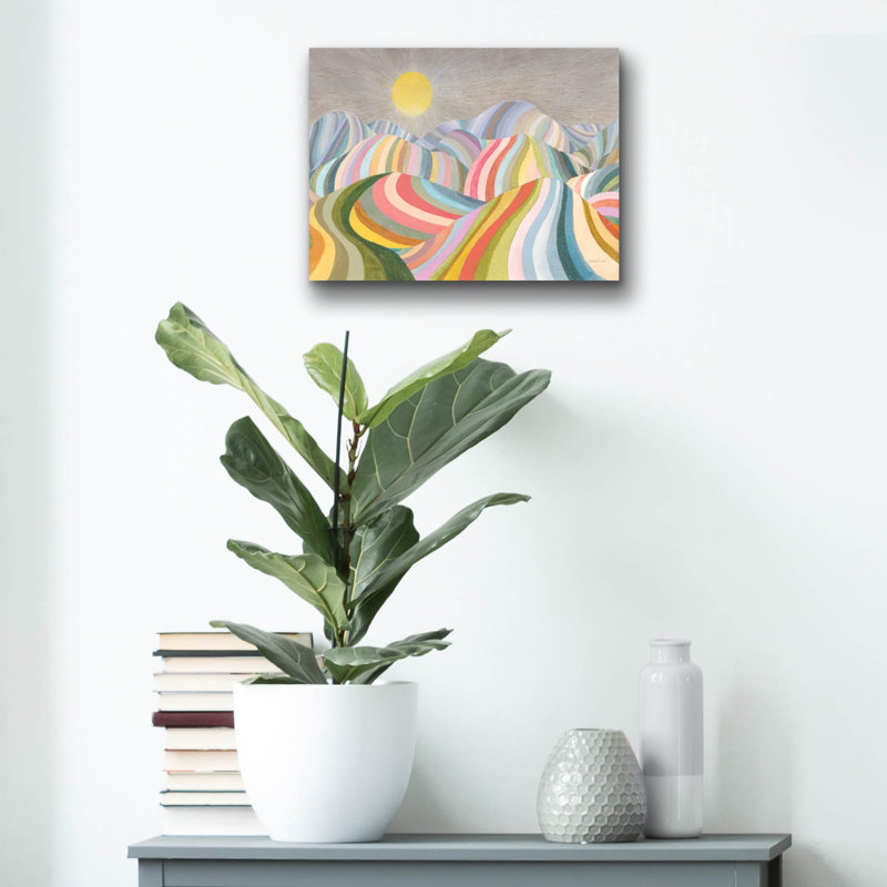 «The Hills Roll On» par Danhui Nai, art mural en verre acrylique