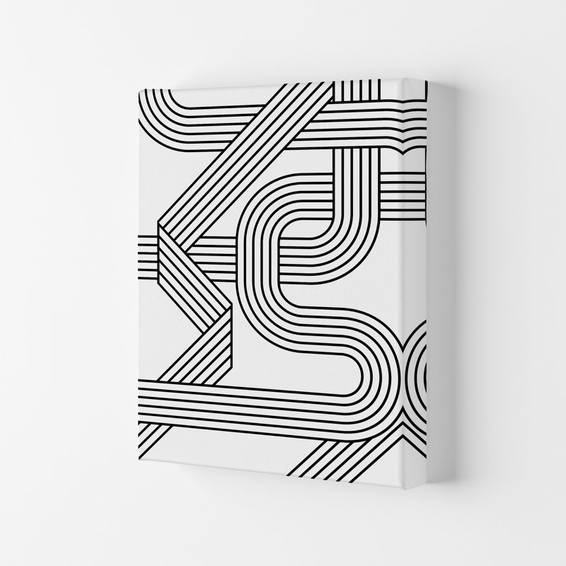 Black And White Geometric Patterns A - Print, No Frame, 30cm H x 21cm W x 1cm D