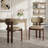 Upholstered Solid Wood Dining Chair with Ergonomic Padded Backrest-120919851