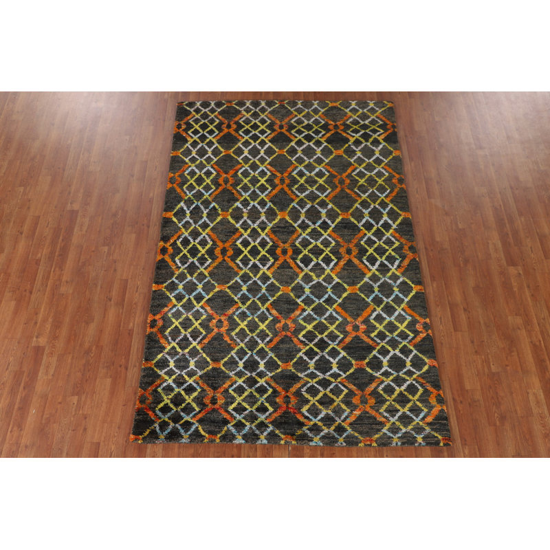 Tapis indien marocain Trellis 6 x 9