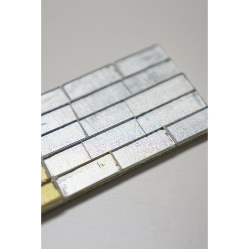 Chula Flat Wall Mirror, Gold, Copper and Aliminium