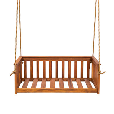 Balancelle de véranda en bois d'acacia Charleston