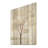 African Beige Tree Minimalism I - Tree African Wood Art On Natural Pine Wood-545880762