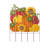41.75"H Fall Metal Pumpkin Patch Combo Yard Stake
