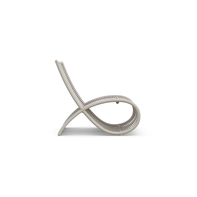 Wave Club Chair, Matte Ivory