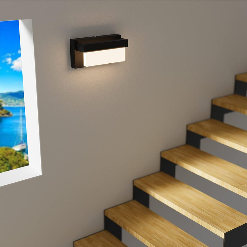 Wall Sconce Black Wall Light With On/Off Switch 8 Inch LED Wall ...