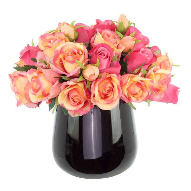 Roses Arranged in a Glass Vase