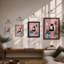 Cat on Throne Modern - Framed Print-420277461-420277466