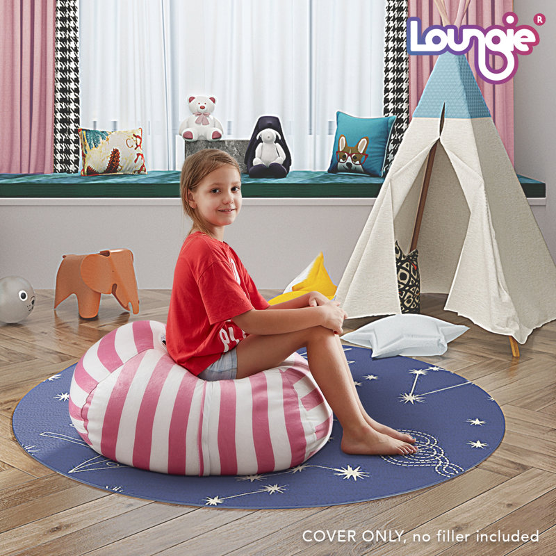 Housse de rangement pour sac de pois 32 po, Microfibre rose / microsuède