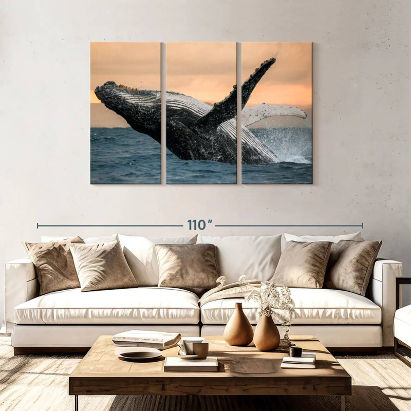 Brampt Humpback Whale Toss, 48" H x 74" W