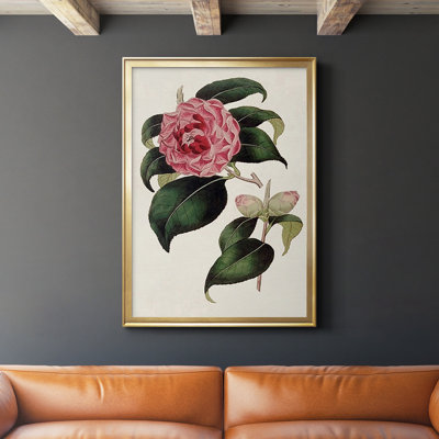 «Pink Floral Mix III», reproduction encadrée sur papier