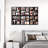 24 Opening Collage Picture Frame Set, Black PVC Wall Gallery Decor