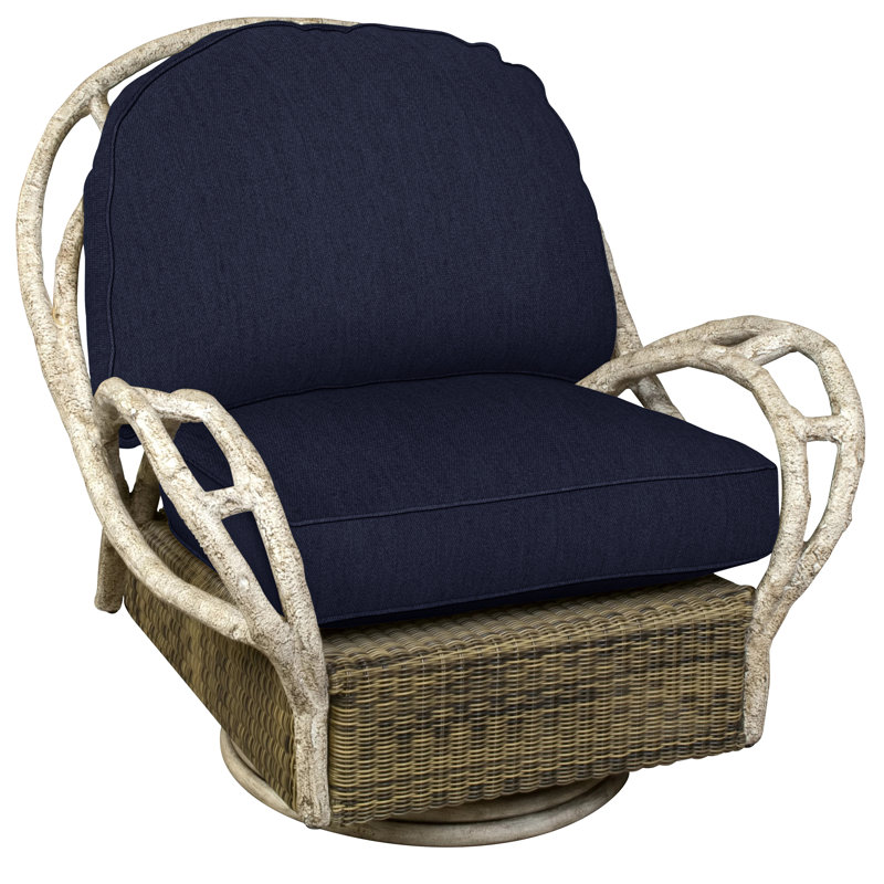 River Run Outdoor Lounge Chair, Canvas Navy Sunbrella® Canvas