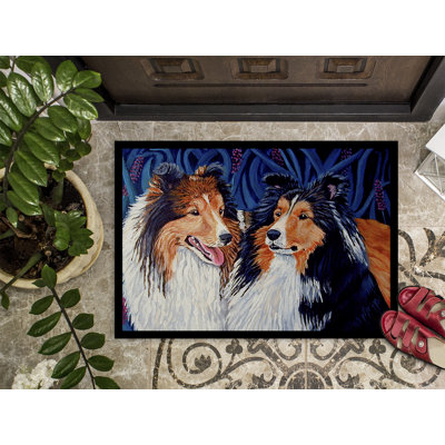Tapis d'entrée antidérapant Stevinson Sheltie