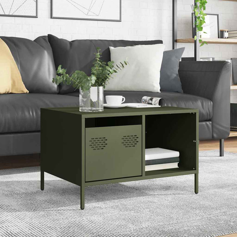 Withernsea Coffee Table with Storage, Olive Green