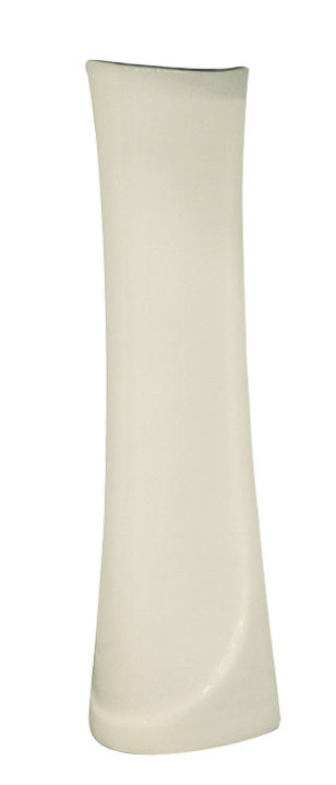Madison Vitreous China Pedestal Leg, White