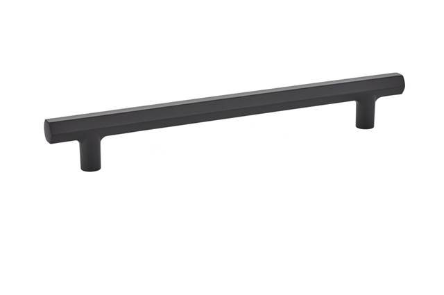 Mod 6" Center to Center Bar Pull, Flat Black, 8"