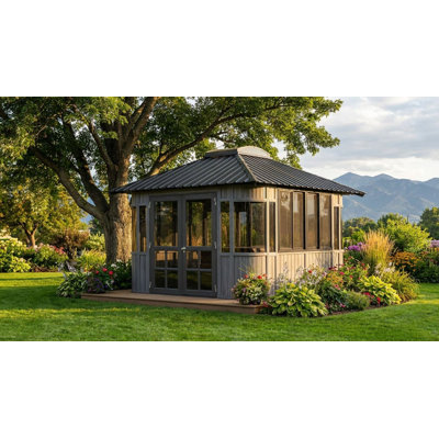 Colorado 13.5 Ft. W x 11.5 Ft. D Ultrawood Composite Patio Gazebo Gazebo