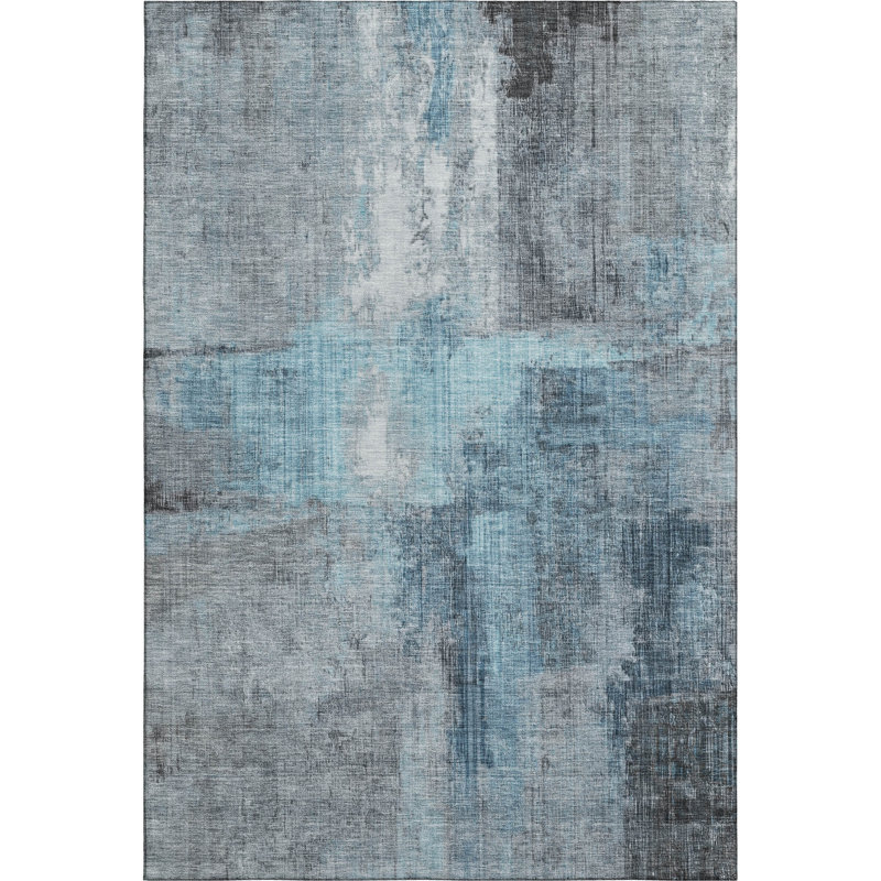 Premium Machine Washable Bucz AMF1759 Modern Rug, Rectangle 10' x 14'