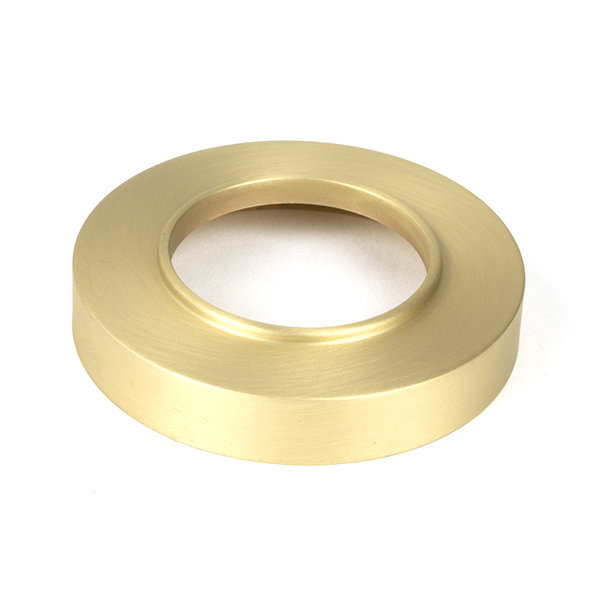Concealed Satin Brass Round (Plain) Thumbturn